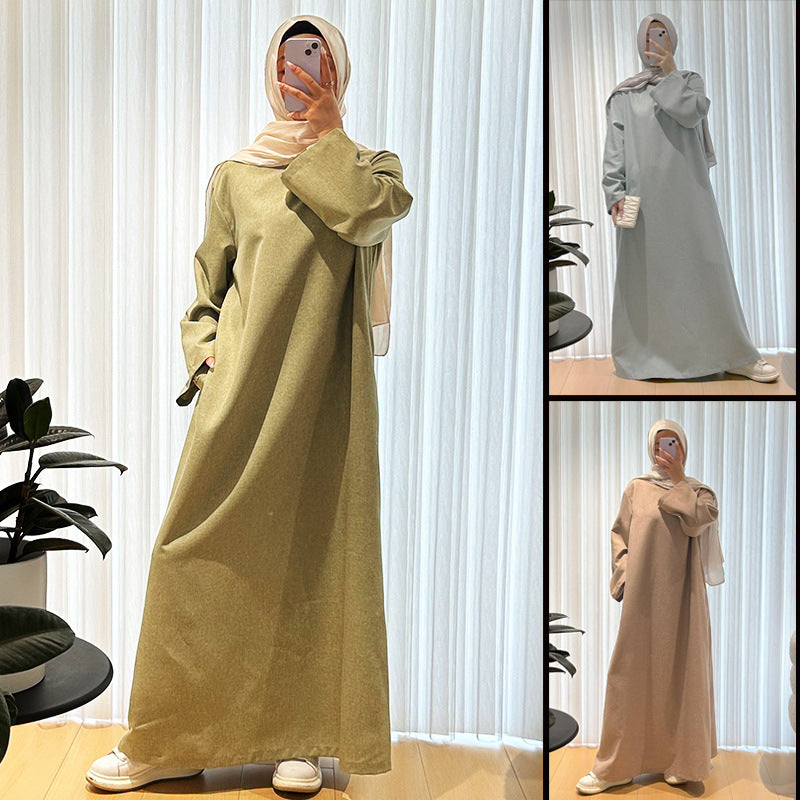 Abaya Muslim Women&#039;s Clothes Middle Eastern Robe Women Clothing Dress Dubai Plus Size Women&#039;s Clothing