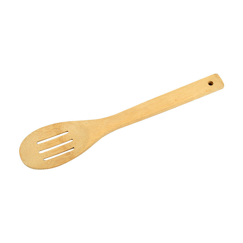 Bamboo Spatula Spoon Set Bamboo Spatula Non-stick Pan Special Non-painted 6-piece Set Spatula