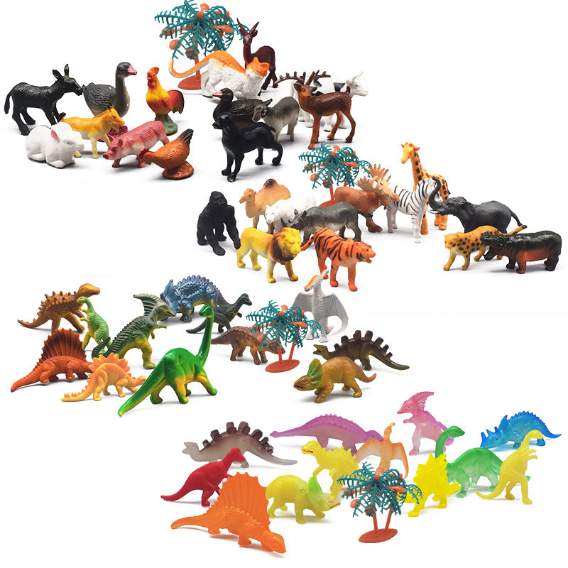 Children&#039;s Jurassic Luminous Mini Puzzle Dinosaur Toy Set