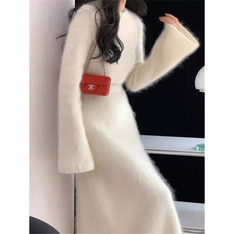 Women's Inner Matching Fashion Coat Two-piece Set