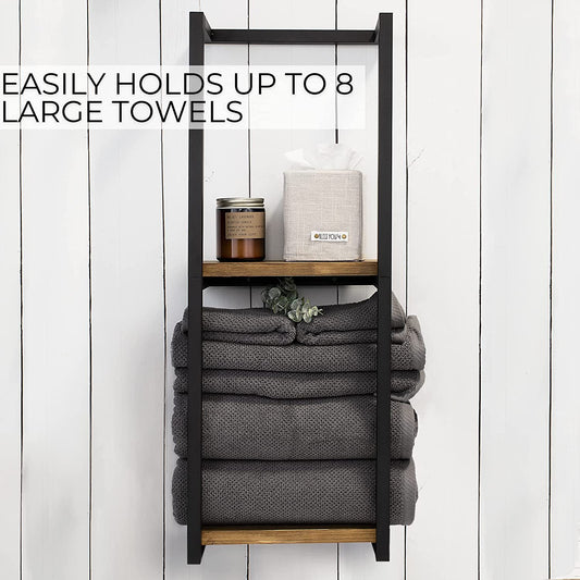 oilet Multi-functional Articles Decorative Rack Wall-mounted Bathroom Towel Rack Iron Disassembly Bath Towel Storage Rack