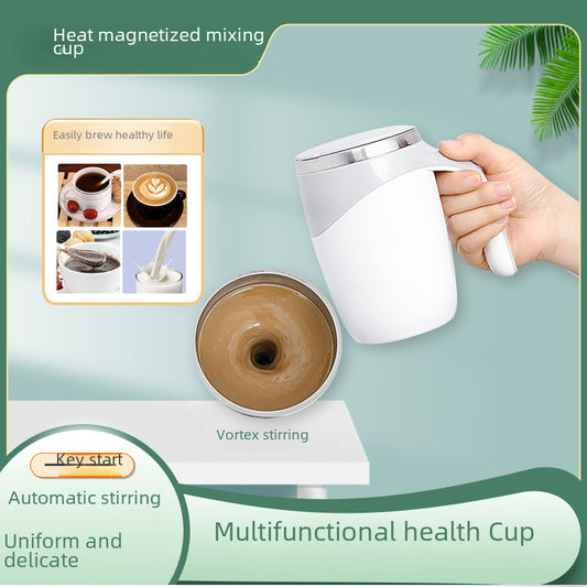 304 Stainless Steel Lazy Coffee Mixing Cup Automatic Mixing Cup Magnetic Rotating Electric Milk Cup Mug