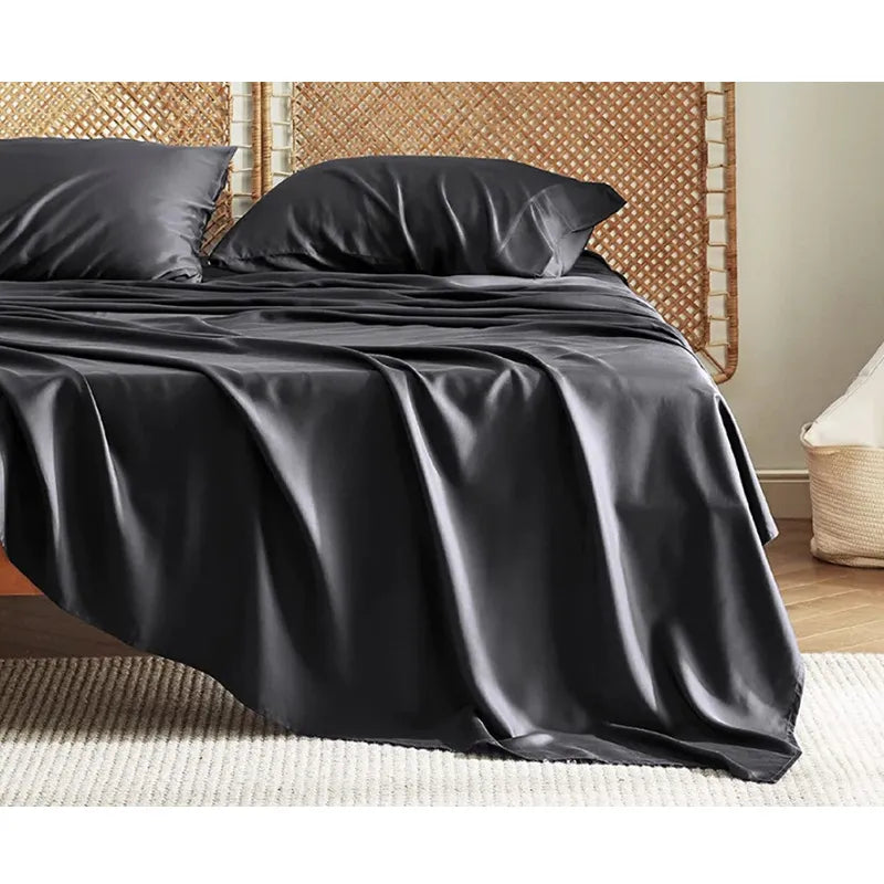 Bamboo Fiber Fitted Bed Sheet Four-Piece Set