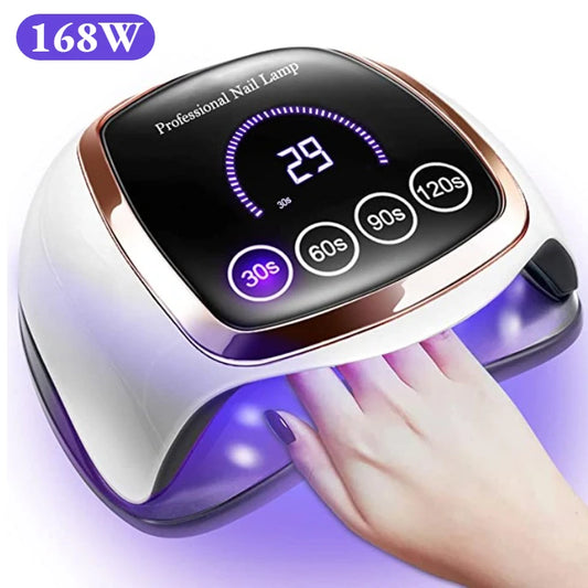 UV LED Nail Lamp with 4 Timer Automatic Sensing Professional Nail Dryer for Drying All Gel Polish Manicure Salon Equipment Tool