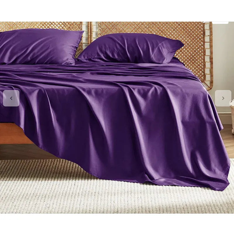 Bamboo Fiber Fitted Bed Sheet Four-Piece Set