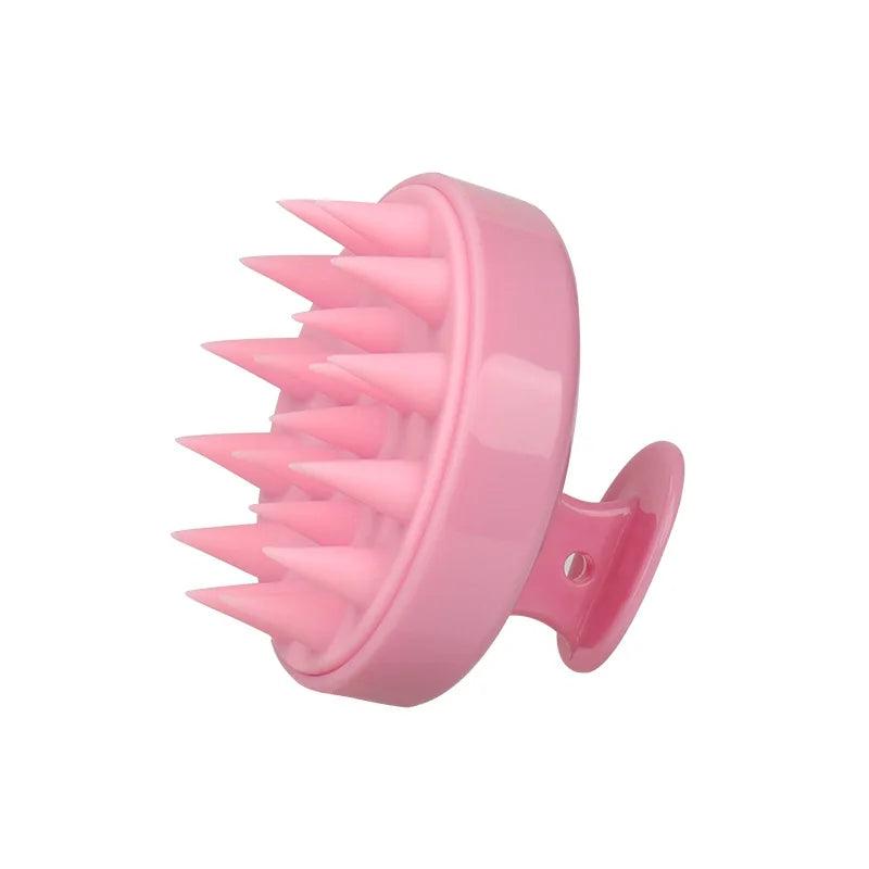 Silicone Shampoo Brush Head Scalp Massage Comb Clean the Scalp Thoroughly Body Massage Brush Bath Brush Salon Hairdressing Tool