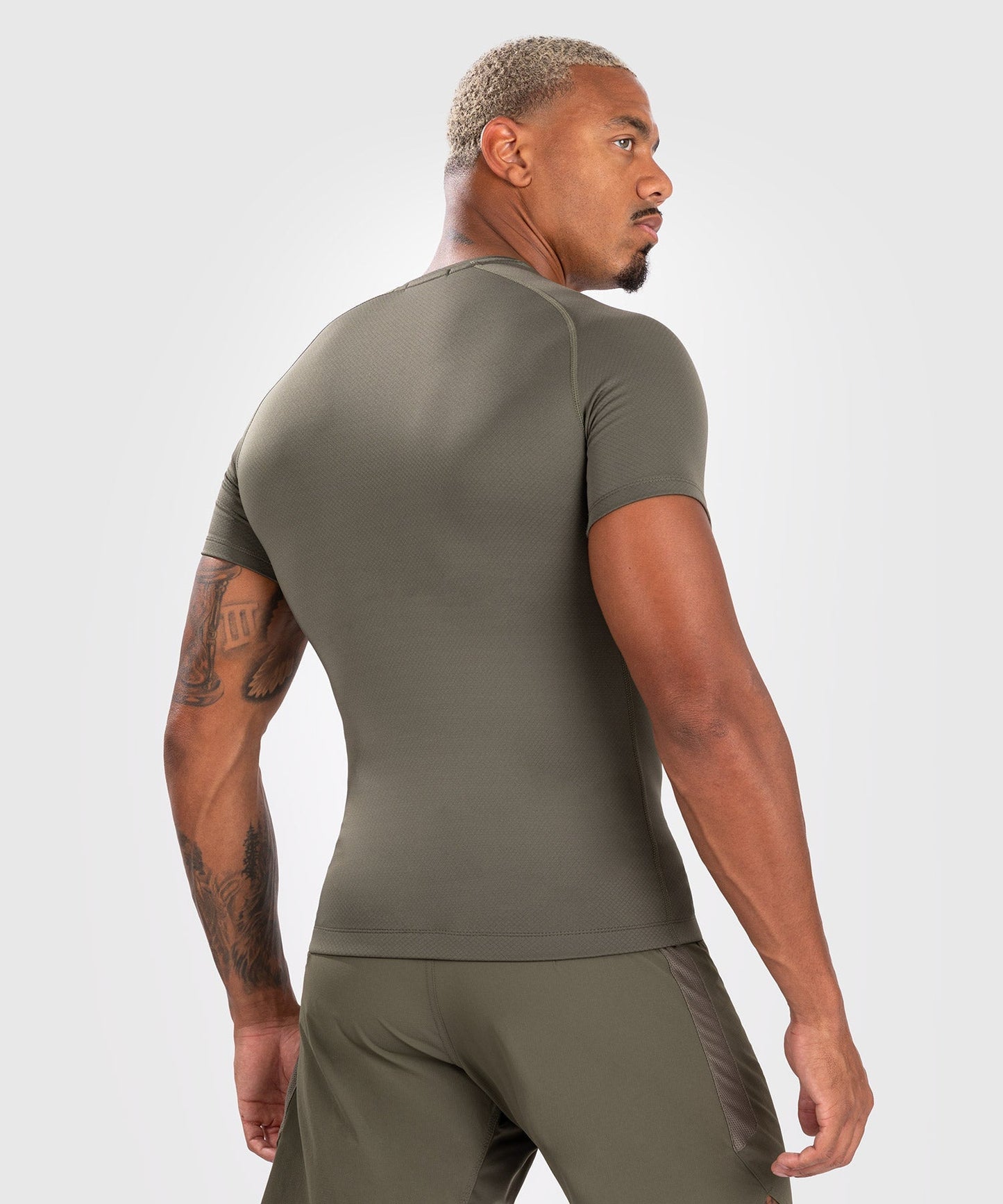 Venum Contender Herren Kurzarm Rashguard - Khaki