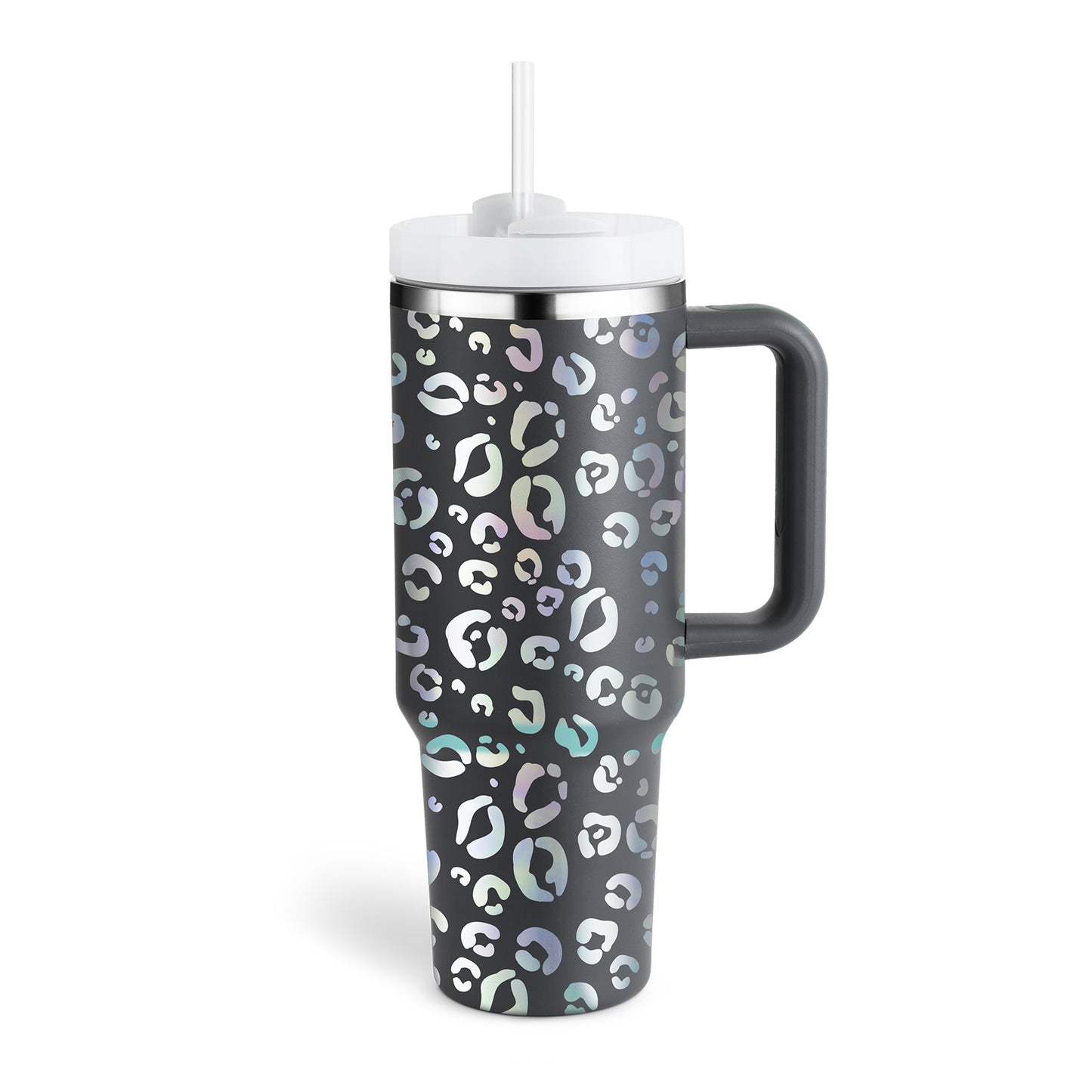 40oz Straw Coffee Mug With Handle Portable Car Stainless Steel Water Bottle Large Capacity Travel Bisphenol FREE