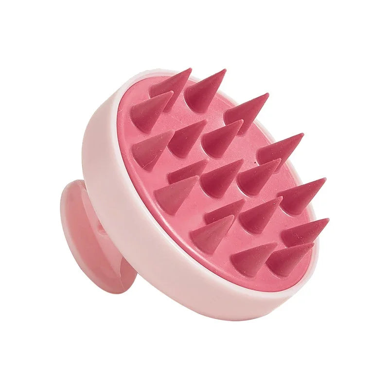 Silicone Shampoo Brush Head Scalp Massage Comb Clean the Scalp Thoroughly Body Massage Brush Bath Brush Salon Hairdressing Tool