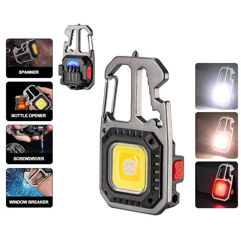 Ultra Small Mini LED Light Small Flashlight Keychain Light Strong Light Ultra Light Portable Flashlight