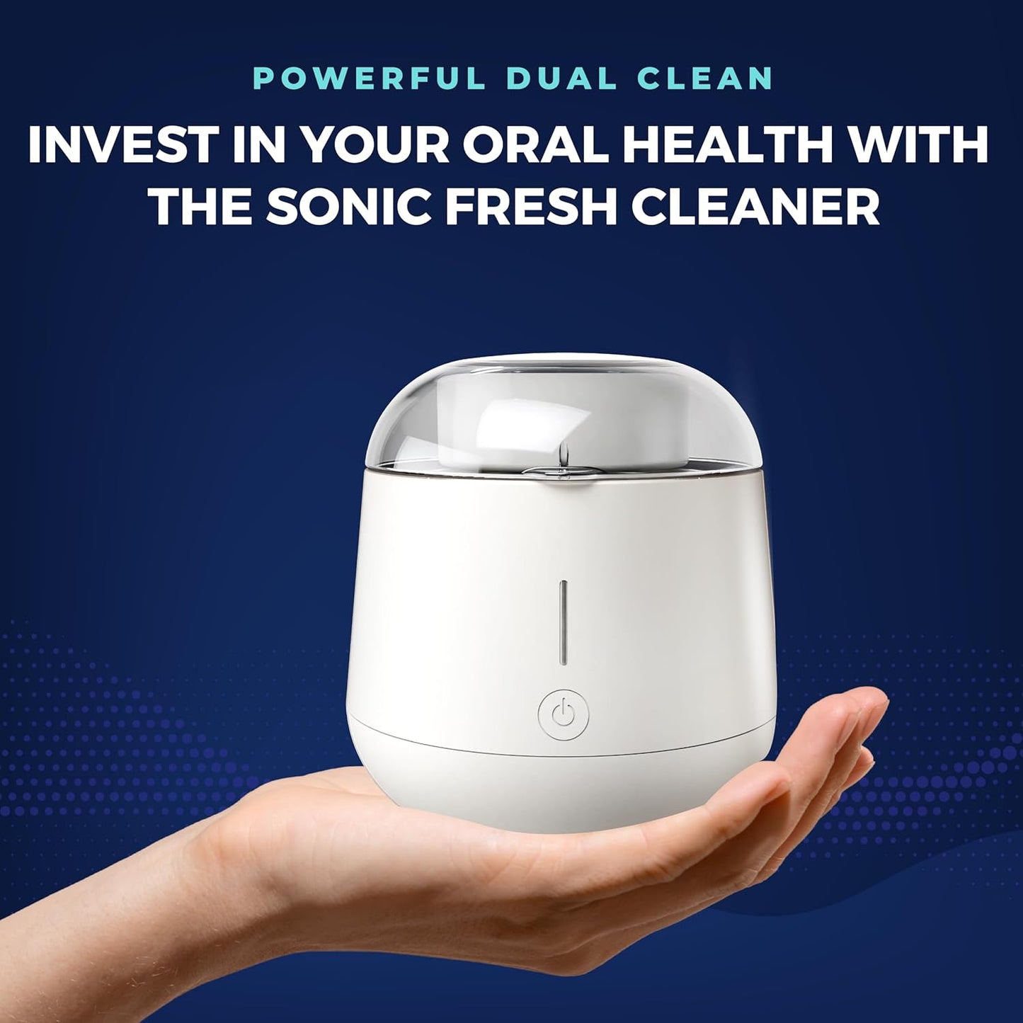 Ultrasonic Cleaner | Ultrasonic Retainer Cleaner with UV Light for Cleaning Dentures, Aligners, Mouth Guards, Whitening Trays. the Power of UVC Light Sanitizer by