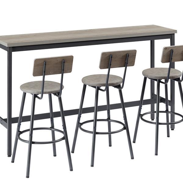 Long Bar Counter Table Set