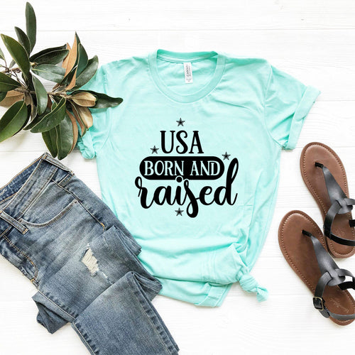 USA Born And Raised Shirt