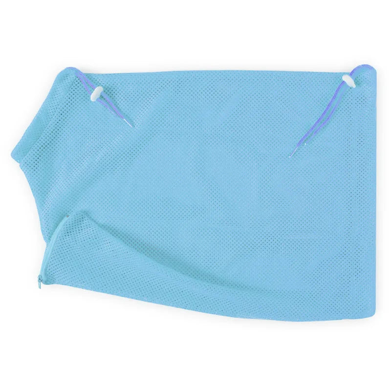 Cat Grooming Shower Bag Mesh Polyester Wash Mesh Bags Adjustable Cats Restraint Bag Prevent Scratching for Bathing Nail Trimming