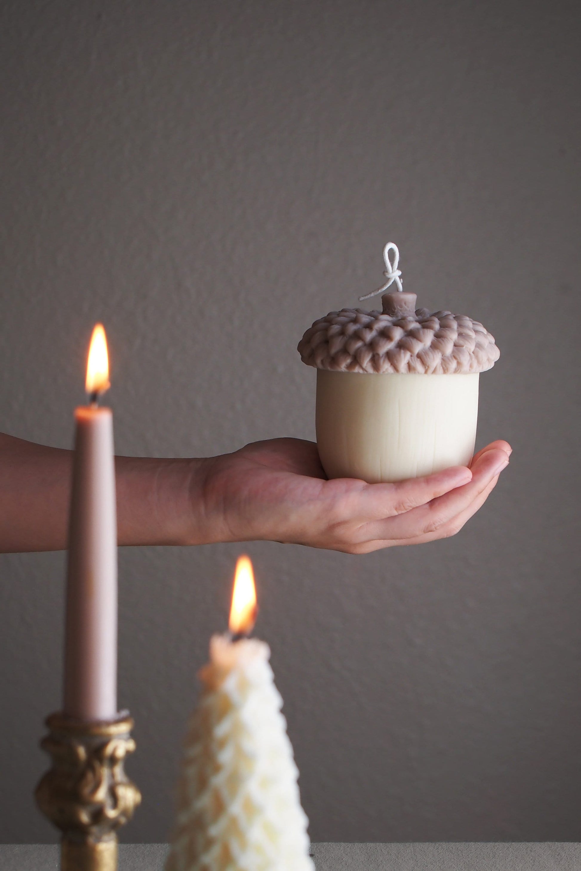 Acorn Shaped Candles, Fall Scented Candles, Thanksgiving Decoration Candles, Christmas Candles, Holiday Candle Gifts, Housewarming Gifts