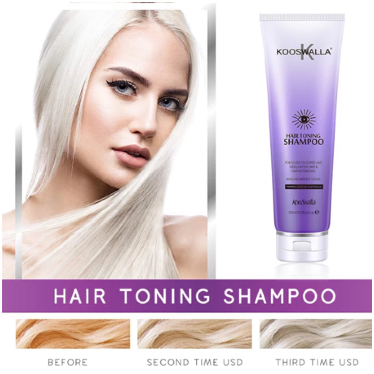 Kooswalla Hair Toning Shampoo (Sulphate and Paraben Free)