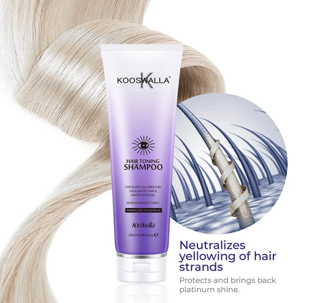 Kooswalla Hair Toning Shampoo (Sulphate and Paraben Free)