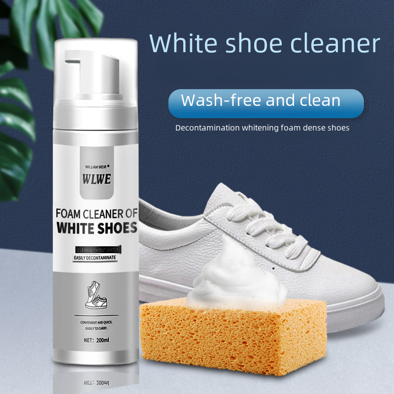 White Shoes Cleaning Agent Portable Disposable Sneaker Cleaning Agent Decontamination Yellow Foam Dry Cleaning Agent In Stock Wholesale