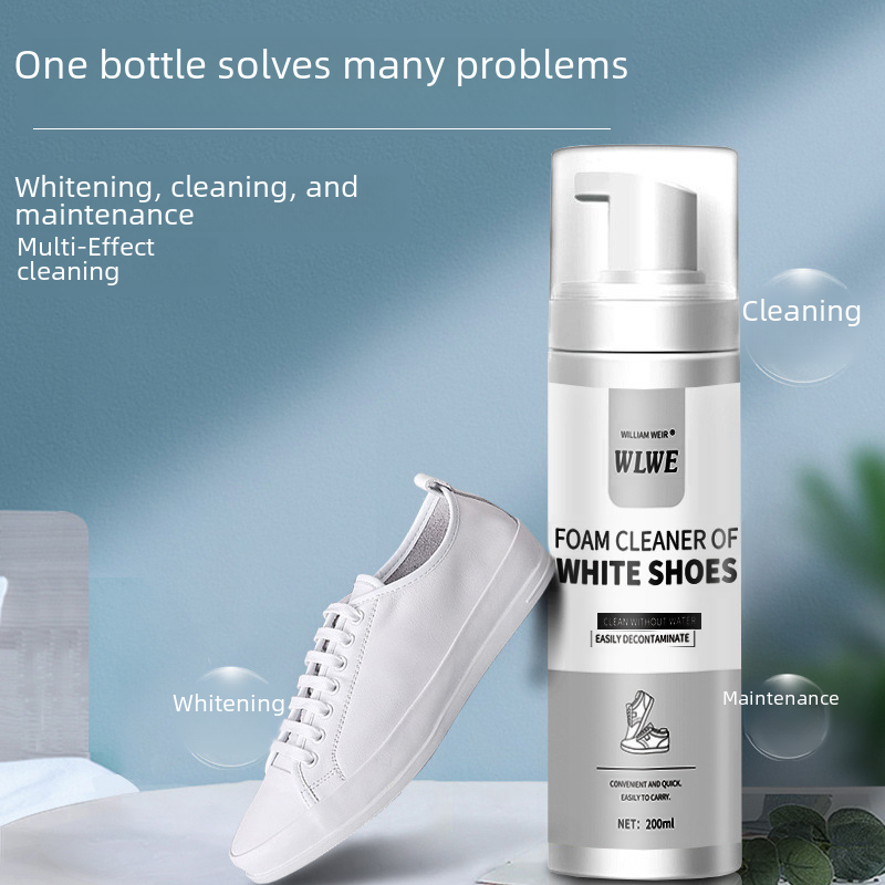 White Shoes Cleaning Agent Portable Disposable Sneaker Cleaning Agent Decontamination Yellow Foam Dry Cleaning Agent In Stock Wholesale