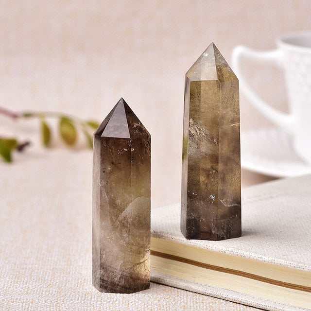 Natural Clear Quartz Point, Cut Based