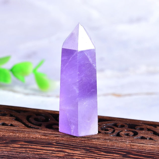 Natural Clear Quartz Point, Cut Based