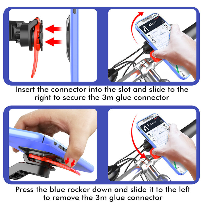 Universal Motorcycle/Bike/Scooter Mobile Phone Holder Mount- Easy to install