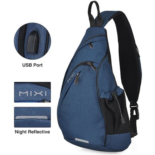 Sac à Dos Bandoulière Homme Bleu Sac a dos Homme